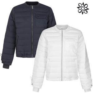 [세인트앤드류스]여성 별 심볼 포켓 라운드 튜브 다운 점퍼 821C3JP258