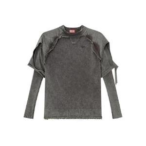 디젤 K페트로 프린지 골지 커프스 스웨트셔츠 A188980NKCQ