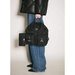 25 FW 프라다 여성 Re Nylon 미디엄 백팩 pra0260040blk
