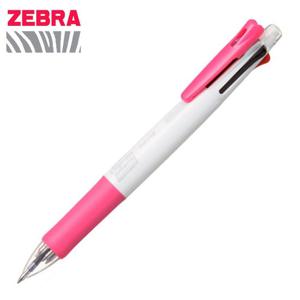 4색 멀티펜K 0.7 B4SA1 제브라 볼펜 클립온 샤프 핑크