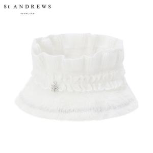 [세인트앤드류스] 여성 별 심볼 레이스 프릴 캐시미어 넥워머 821E3AC256_IV