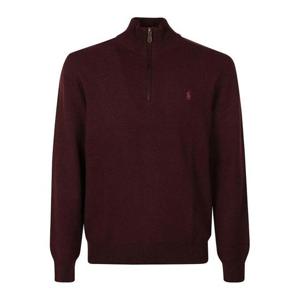 폴로 랄프로렌 집업 니트 710876756008 Burgundy