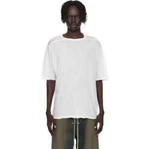 25 FW 릭오웬스 남성 오프 화이트 콘코르디안 브래드 티셔츠 252232M213047