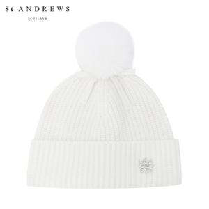 [세인트앤드류스] 여성 탈착 폼폼 별 심볼 비니