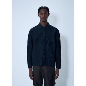 25 FW 스톤아일랜드 남성 로고 모티프 코듀로이 셔츠  sto0162021nav