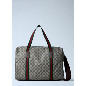 25 FW 구찌 남성 웹 스트라이프가 있는 미디엄 더플 백  guc0161064bei