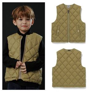 빈[BEEN]HP BZ61VT01OL 다이아몬드 퀼팅 올리브 그린 베스트  PG