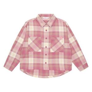 [소이]MARIO여아 아웃포켓 체크 크롭 셔츠 21W5381_PK