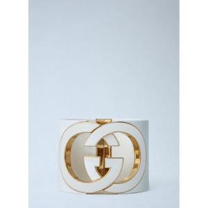 25 FW 구찌 여성 인터로킹 GG 커프 팔찌  guc0261142wht