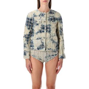 디젤 라이트 블루 디스트레스 코튼 데님 재킷 A213480CEBI 01