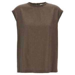 BRUNELLO CUCINELLI Monile satin T-shirt MPC59EH500C3981