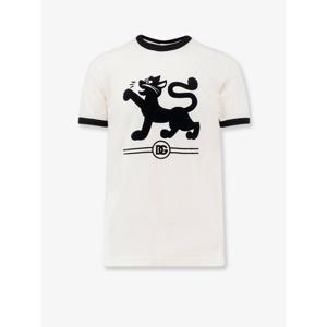 [DOLCEGABBANA] 라프리마 남성 티셔츠 앤 탑 코튼 위드 플로크 프린트 G8PV1T G7PIGW0001 BIANCO NATURALE /12