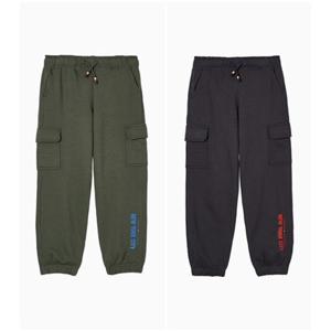 [타미힐피거칠드런TD] 프린트 카고 스웨트 팬츠 (T42F7PPC600BT1)