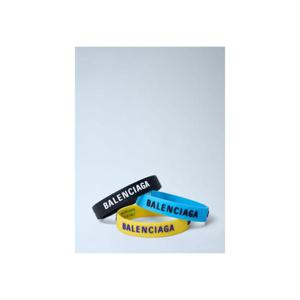 25 FW 발렌시아가 여성 로고 프린트 팔찌 3개 세트  bal0262031blk