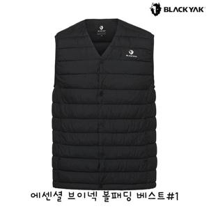 블랙야크 남성 경량 조끼패딩 에센셜 브이넥 볼패딩 베스트 1BYVSWU005