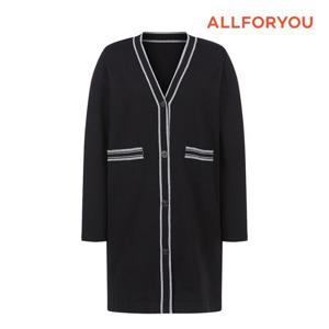 [올포유]여성 페이크 포켓 라인 배색 니트 가디건 ALSCM9161-199