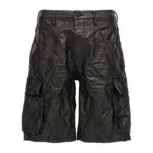 퍼플 브랜드 하이 샤인 카고 버뮤다 쇼츠 P022HSCB224 BLACK