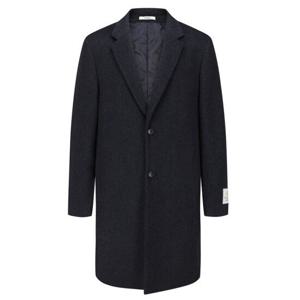 [리얼지오지아][25FW] 멜란지 네이비 캐시미어 혼방 블랜드 싱글 체스터코트 ADF4CG1901