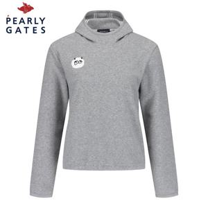 [파리게이츠] 여성 부클 데빌 패치 기모 후드 티셔츠