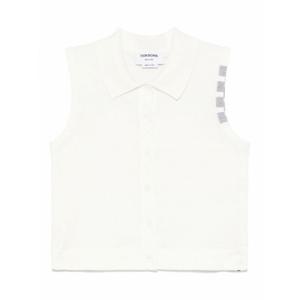 [THOM BROWNE] 라프리마 여성 탑 탱크 4Bar 코튼 FKL002AY3036100 화이트 /8