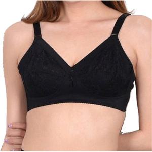 우아한 레이스원단 노와이어 풀컵 D컵 브라 보드라운