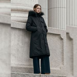 잇미샤 디테쳐블 라쿤 후드 구스다운 ITPCWPD370