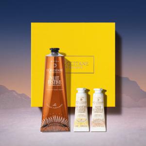 [백화점]록시땅 [기프트][특별] 홀리데이 뉘 페스티브 퍼퓸드 핸드 크림 150ml 세트 (+홀리데이 핸드크림 10ml 2종)