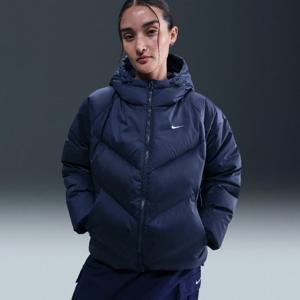 나이키패딩 GQT HV5236-410 스포츠웨어 윈드푸퍼 여성 스톰 핏 루즈 후드 다운 패딩