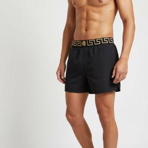 베르사체 25SS 블랙 그레카 보더 스윔 팬츠 ABU01022 1A11120 A80G