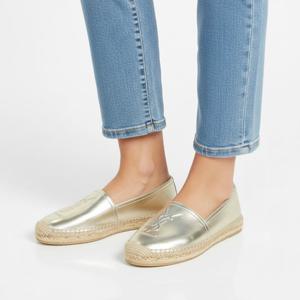 생로랑 로고 에스파듀 여성 슬립온 458573 0XQ00 7100