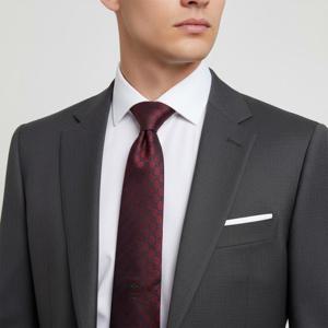 구찌 남성 넥타이 456524 4B002 6068 GG로고 버건디