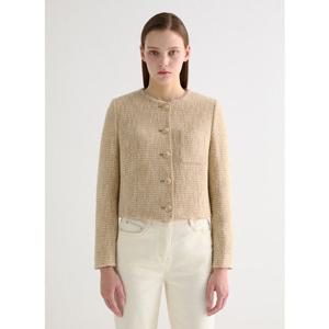 쉬즈미스 (SWWJKO41070) 울 알파카 혼방 라운드 자켓