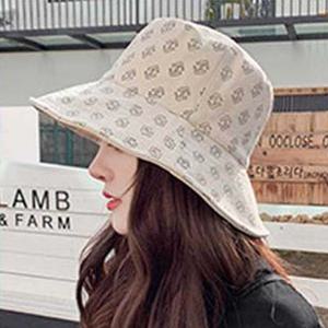 패턴 벙거지 모자 여자 양면 여름 휴양지 바캉스