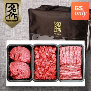 [리얼명작] 경주천년한우 1등급 모듬정육세트 4호 (갈비살500g+국거리500g+불고기500g-총1.5kg/냉장)