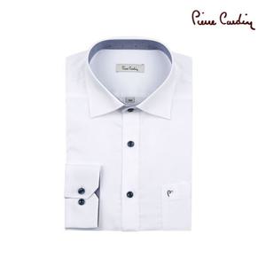 [피에르가르뎅] 트윌 배색 노말핏 화이트 셔츠 PJDS3901