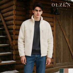 [올젠] 남녀공용 하이넥 플리스 집업 자켓 (ZMC4TC1303)