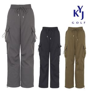 겨울 오리털 덕다운 일자카고 패딩바지 여성 카고팬츠 KOWLPT75