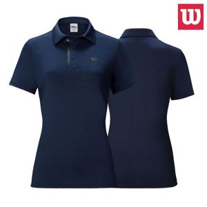 [윌슨]7214 네이비 단체복 여성 반팔 카라티셔츠