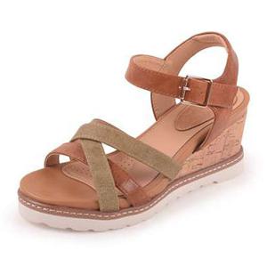 [바니플랫] 여성 여자 여름 웨지샌들 BOD92094KN