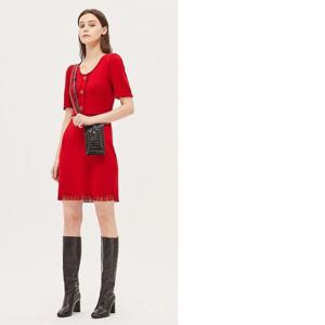 [시슬리]SISLEY 프린지 니트 원피스 SAKO07041