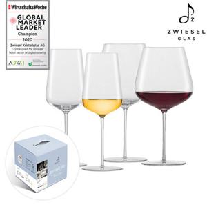 [즈비젤글라스] 베르비노 와인잔 4P 기프트 박스(보르도+샤도네이)