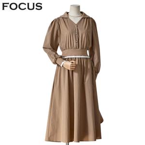 [포커스]배색카라단정원피스(FF3I7OP0134)