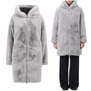 무스너클 퍼 후드 여성 코트 자켓 M33LS640 1113