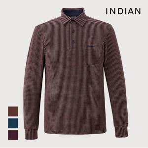 [인디안]패턴 카라 티셔츠_MITALYW9211