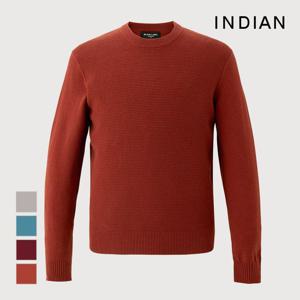 [인디안]솔리드 라운드 니트_MIVBRYF8481
