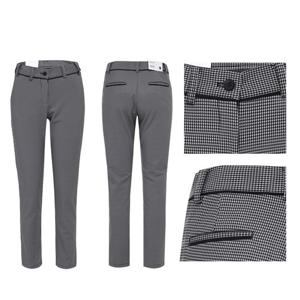 [KLAUS]여성 스트레치 스판 기모 체크바지 KL1175