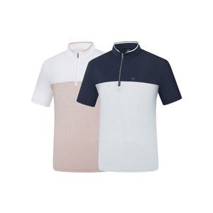 [콜핑] 2042TK806M 하이쿨 배색 남성 반팔 반집업 티셔츠