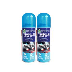 청개구리 에어컨히터 간편탈취 차량용 220ml-2개 에어컨 청소 탈