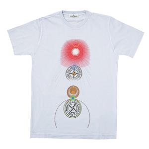 [로로모다] 스톤아일랜드 프린팅 주니어 반팔티/761621056-V0047