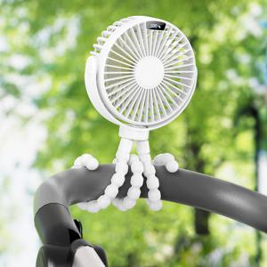 유니영 UNO4000 저소음 360도회전 유모차 문어발 선풍기